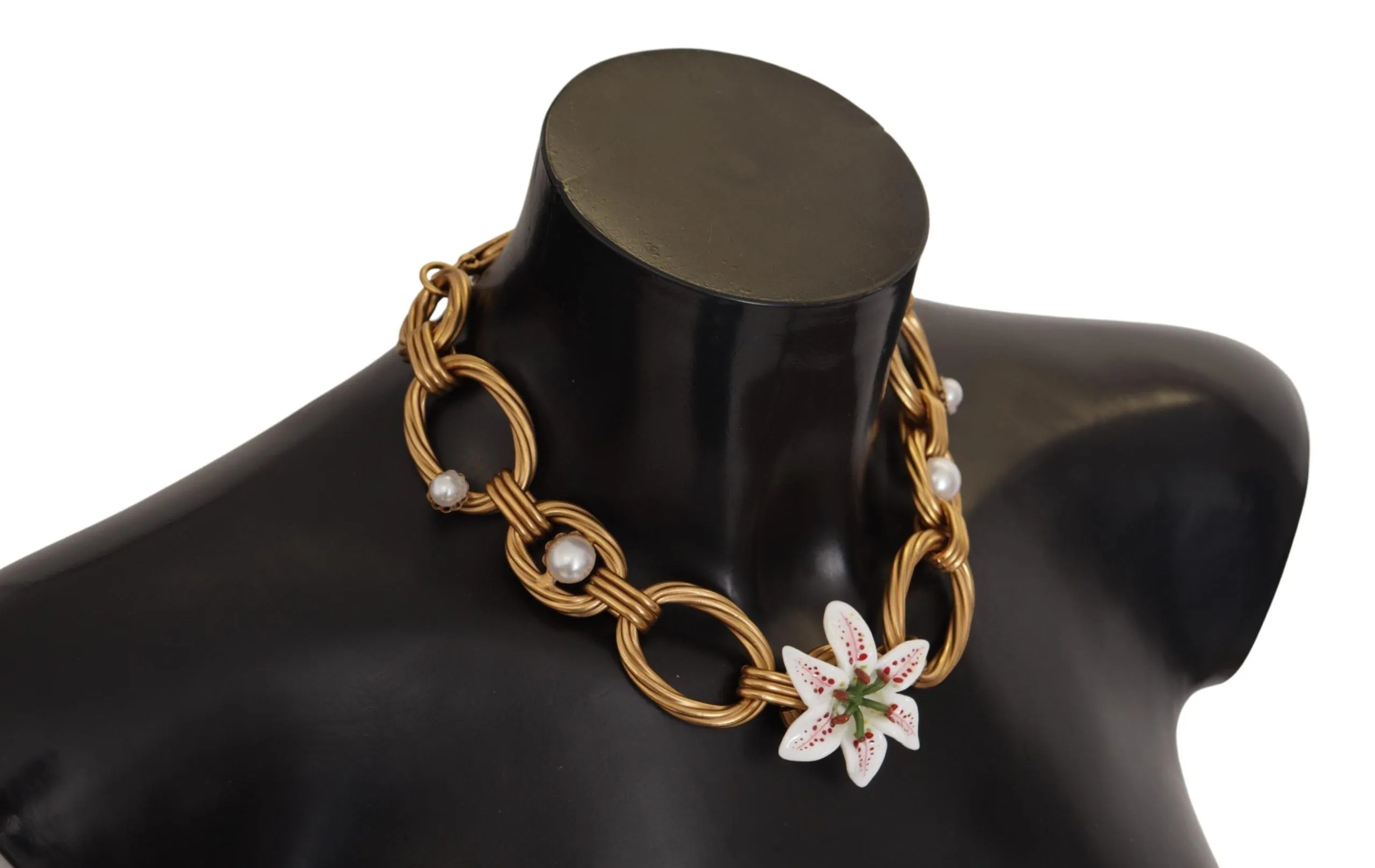 Elegant Gold Lilly Flower Pendant Necklace sold by Louxly product image thumbnail 2
