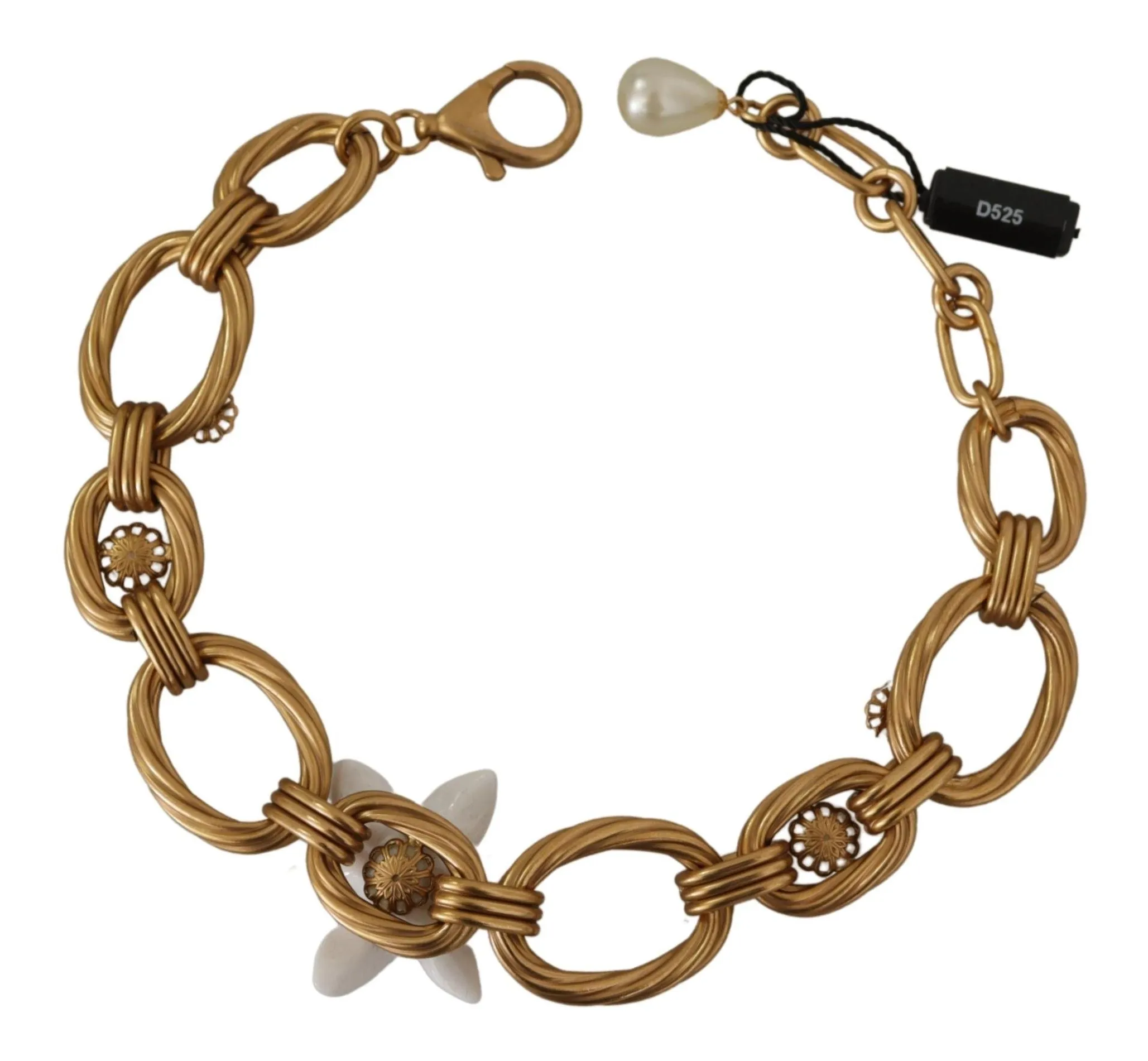 Elegant Gold Lilly Flower Pendant Necklace sold by Louxly product image thumbnail 3