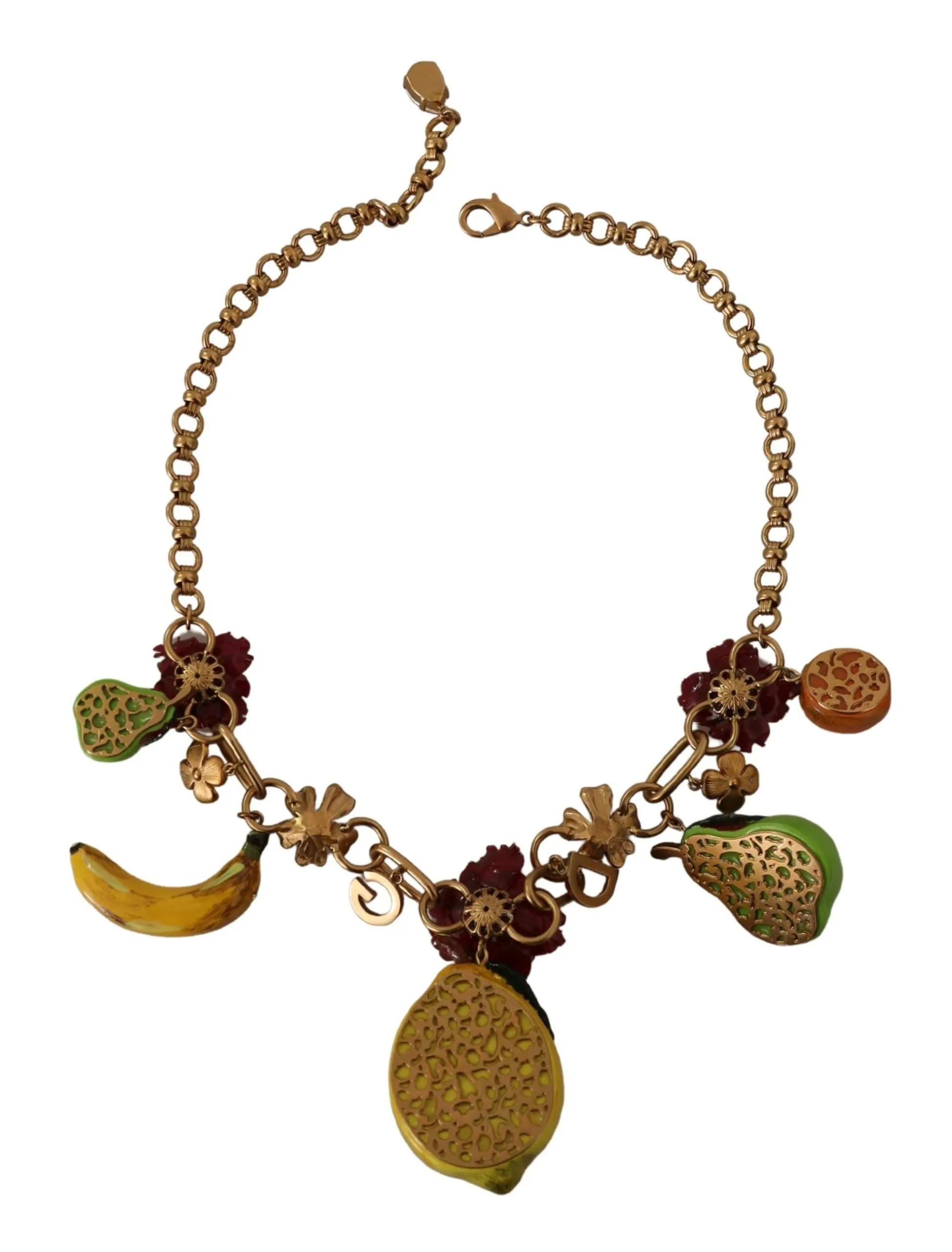 Chic Gold Statement Sicily Fruit Necklace sold by Louxly product image thumbnail 4
