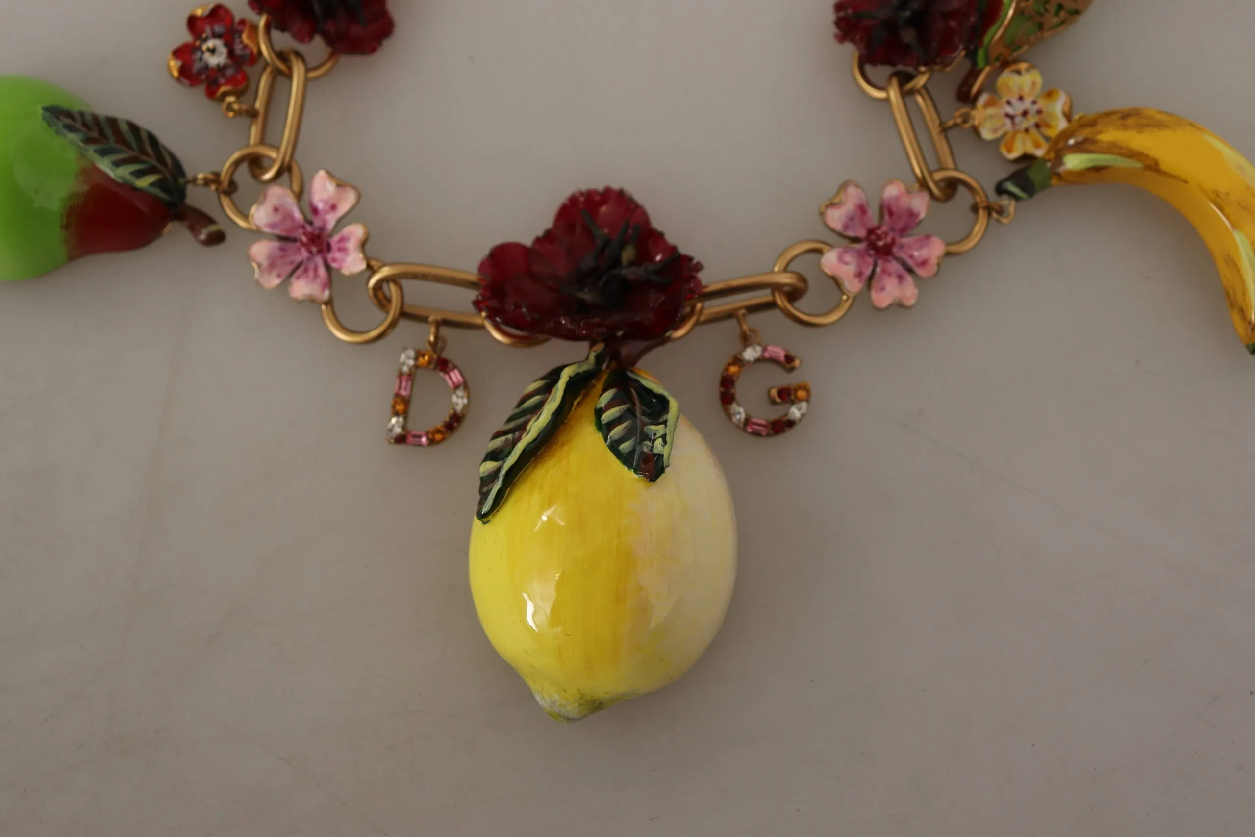 Chic Gold Statement Sicily Fruit Necklace sold by Louxly product image thumbnail 5
