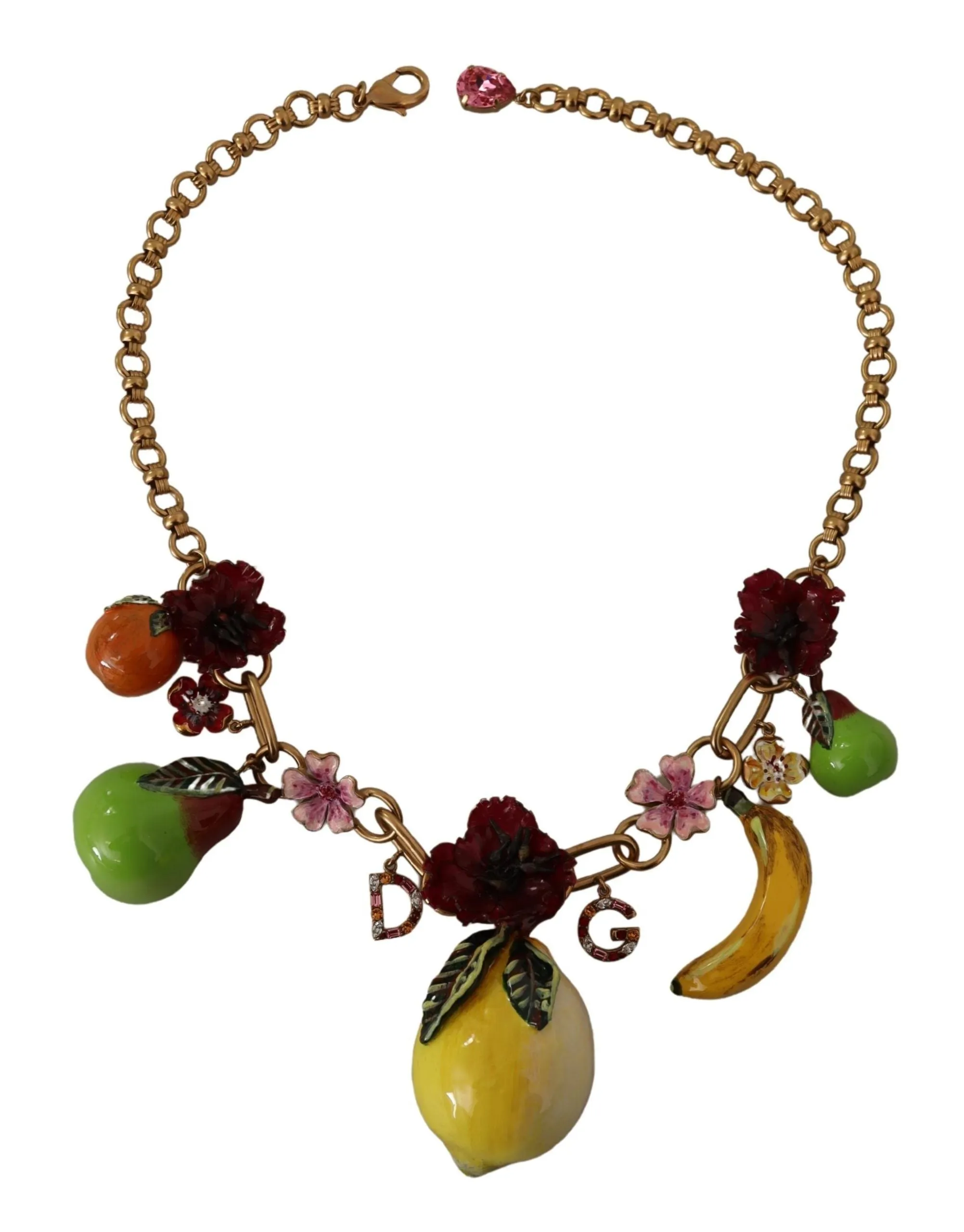 Chic Gold Statement Sicily Fruit Necklace sold by Louxly product image thumbnail 3