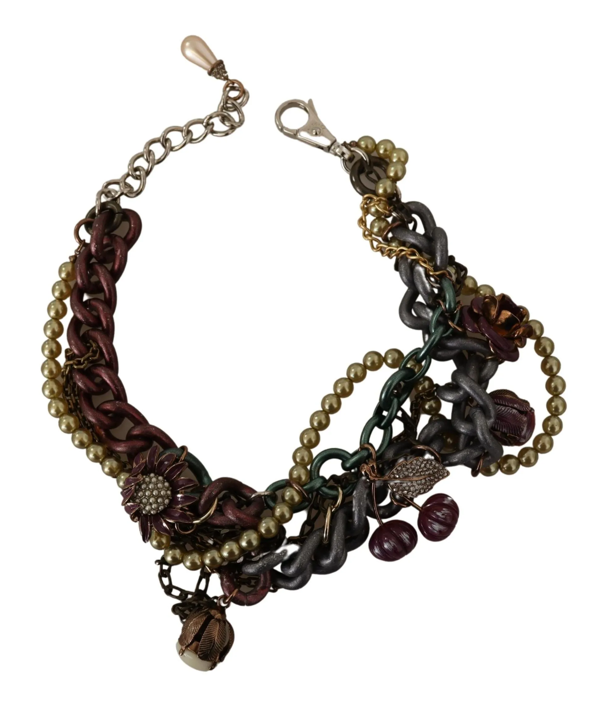 Sicilian Elegance Gold-Tone Statement Necklace sold by Louxly product image thumbnail 4