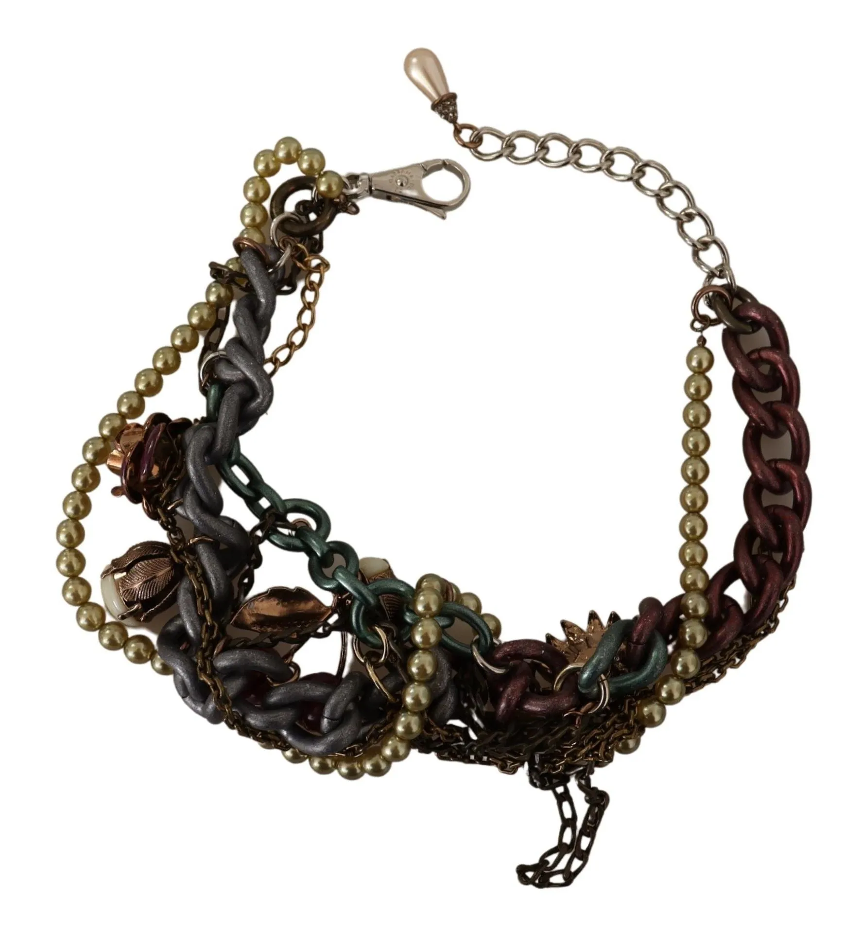 Sicilian Elegance Gold-Tone Statement Necklace sold by Louxly product image thumbnail 5