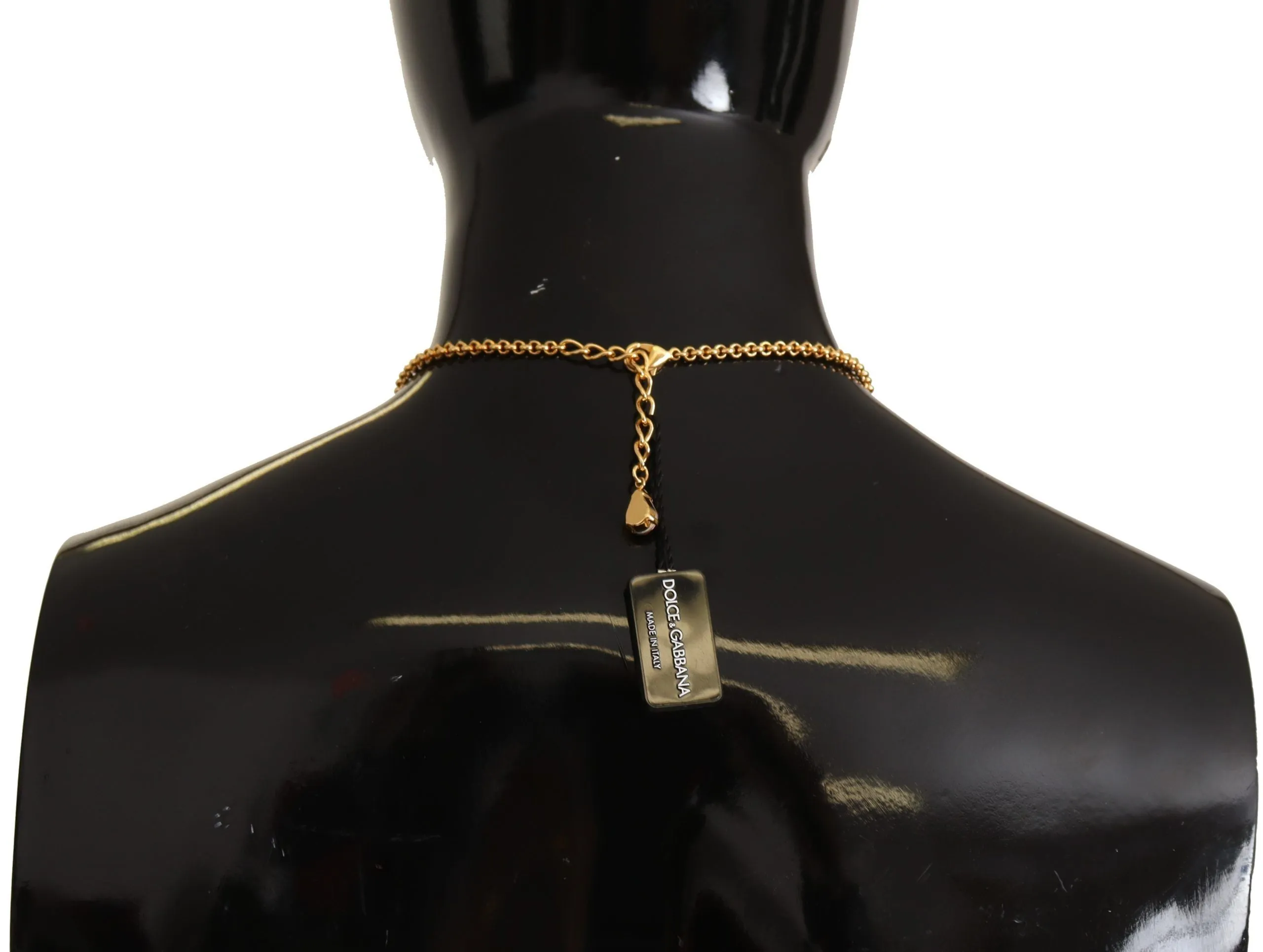Glamorous Gold Crystal Charm Necklace sold by Louxly product image thumbnail 3