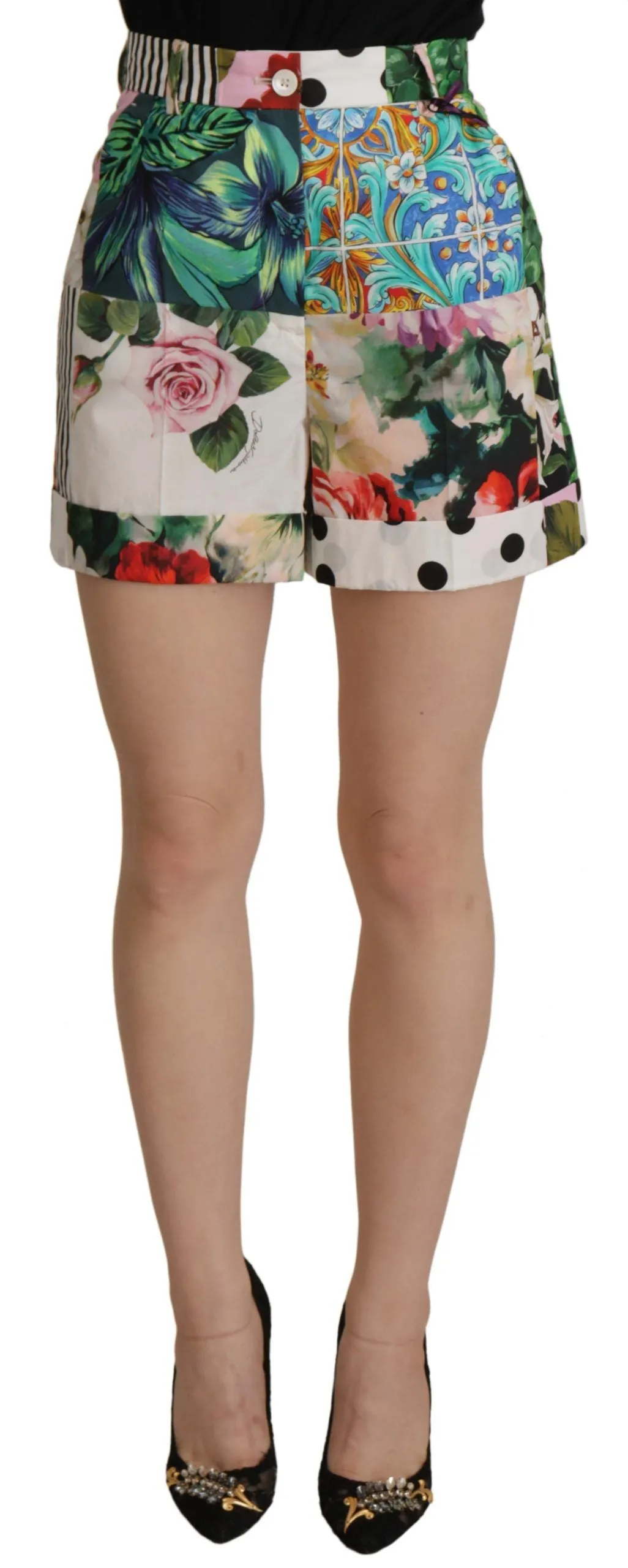 Floral High Waist Hot Pants Shorts sold by Louxly