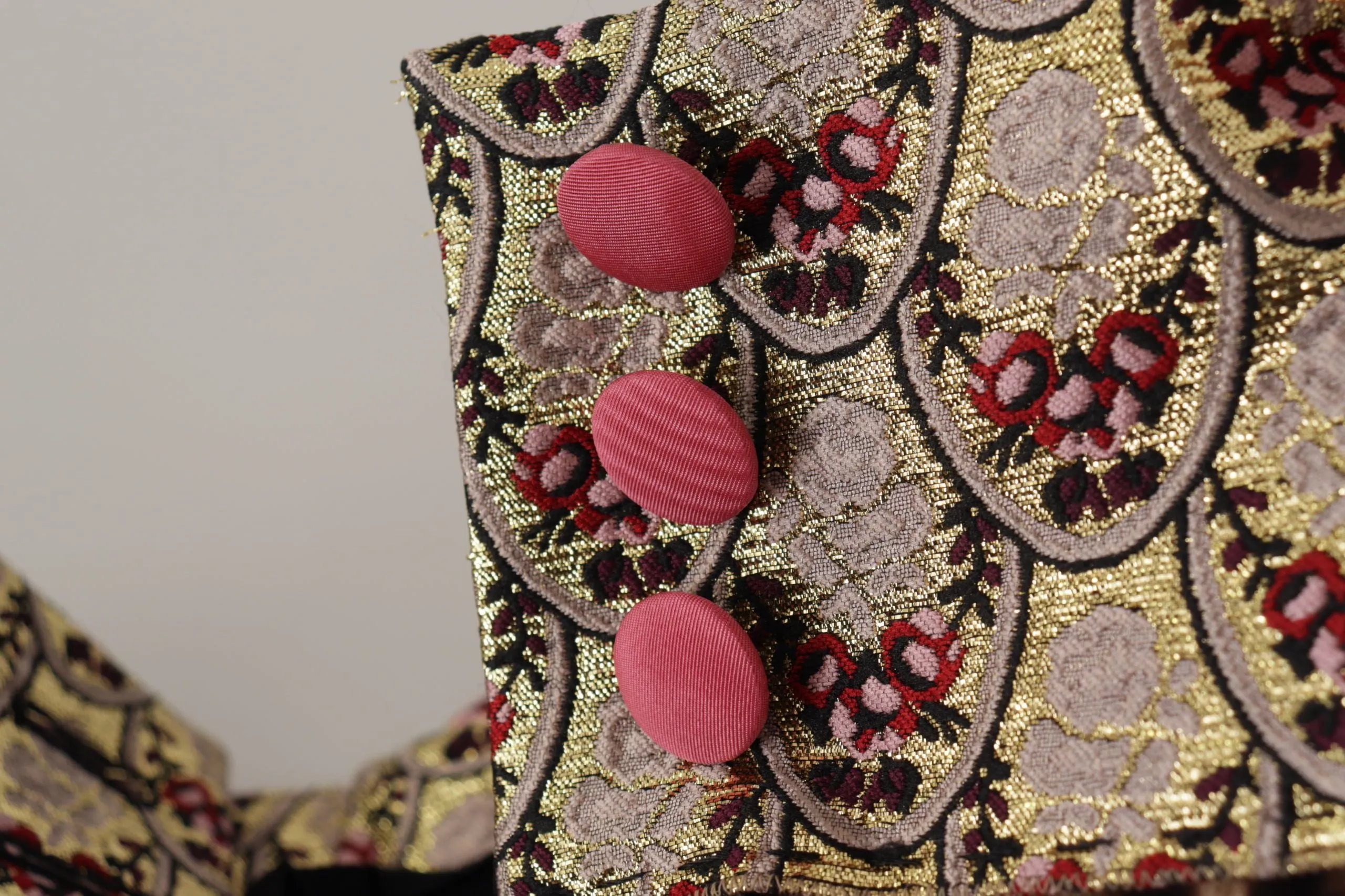 High Waist Cropped Leopard Jacquard Pants sold by Louxly product image thumbnail 5