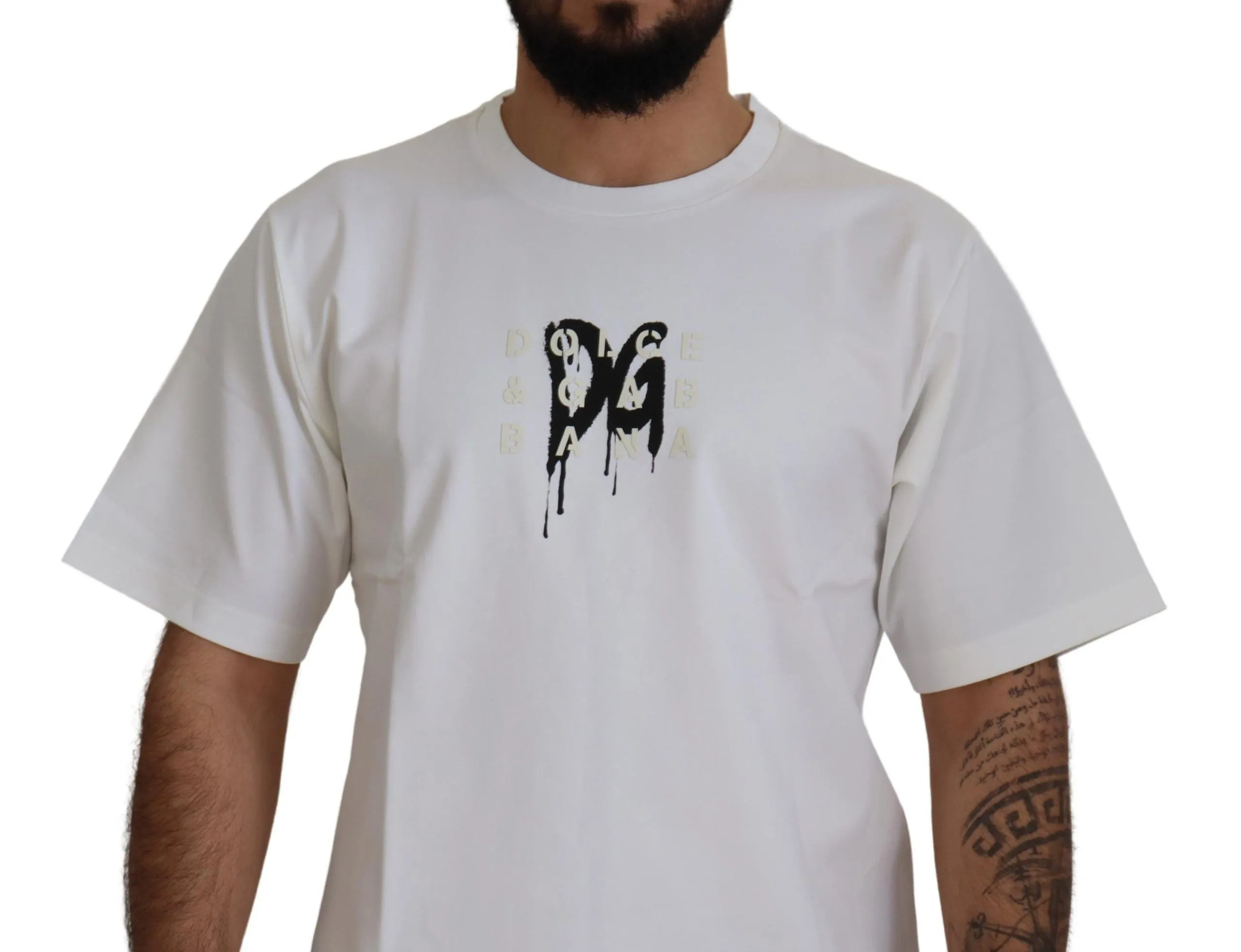 Timeless White Logo Crewneck Tee sold by Louxly product image thumbnail 4