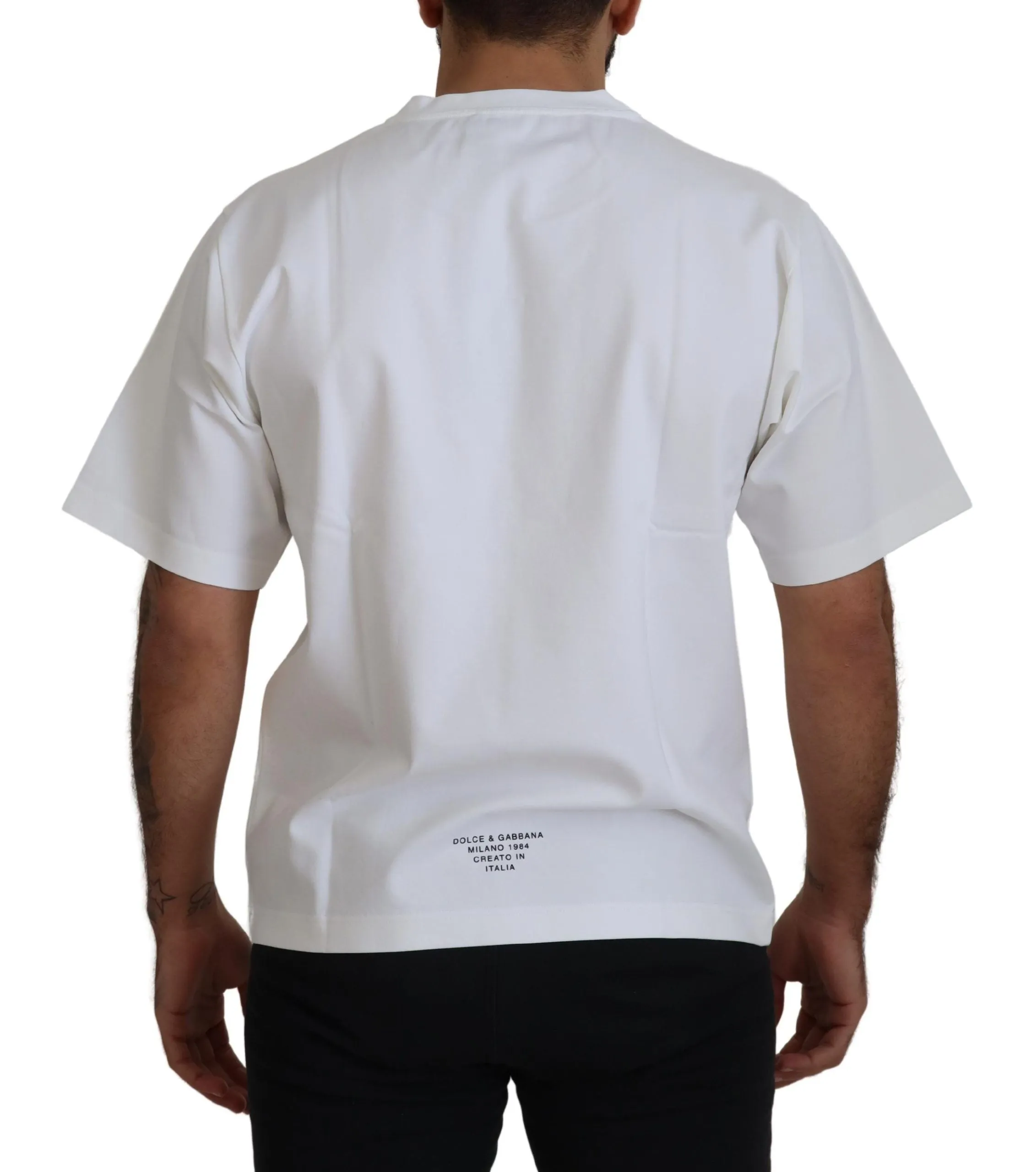 Timeless White Logo Crewneck Tee sold by Louxly product image thumbnail 3