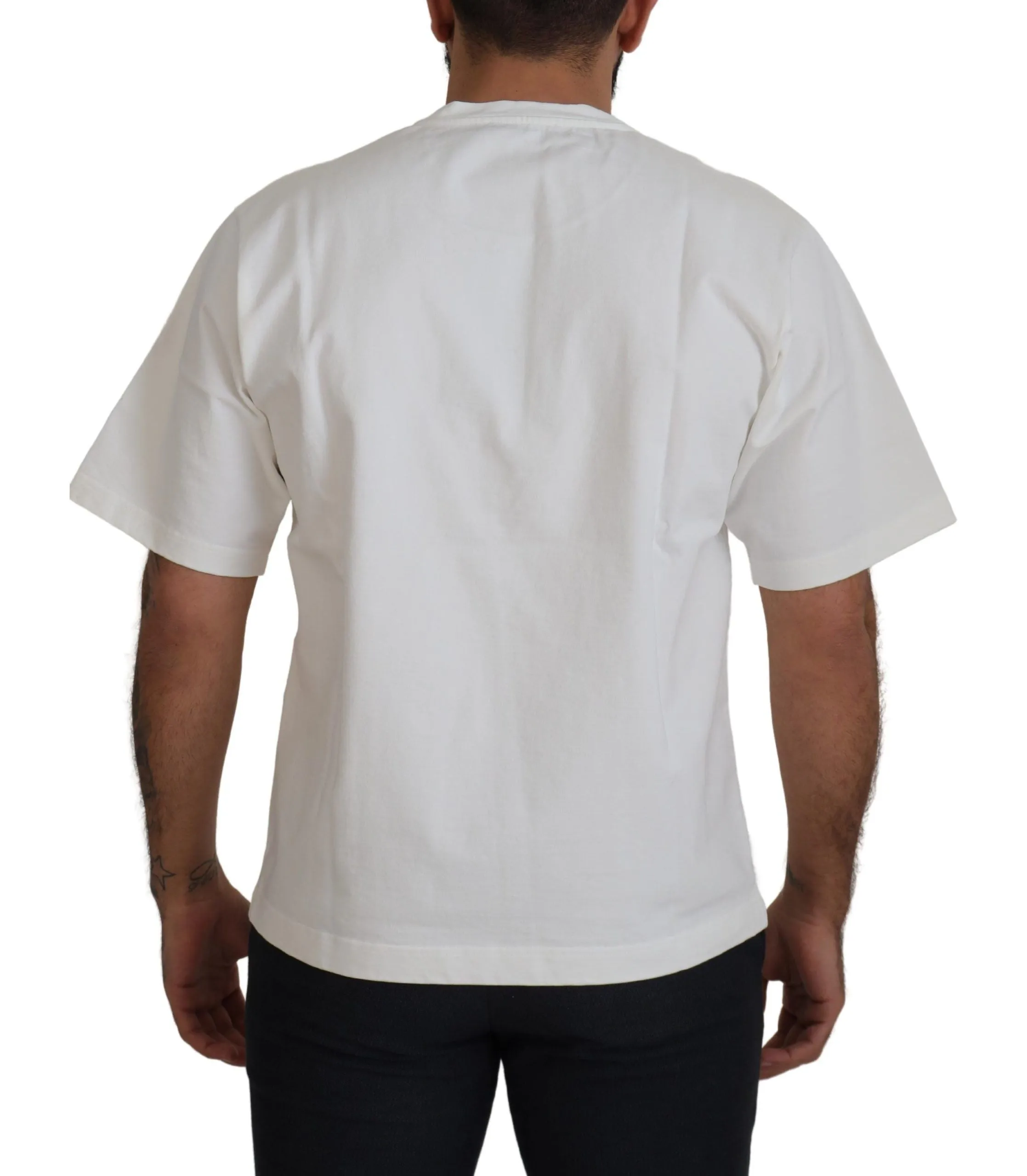 Elegant White Heart Roses Crewneck Tee sold by Louxly product image thumbnail 3