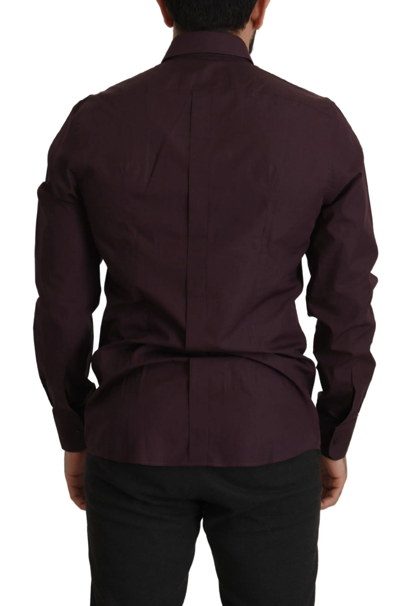 Regal Purple Slim Fit Dress Shirt sold by Louxly product image thumbnail 5