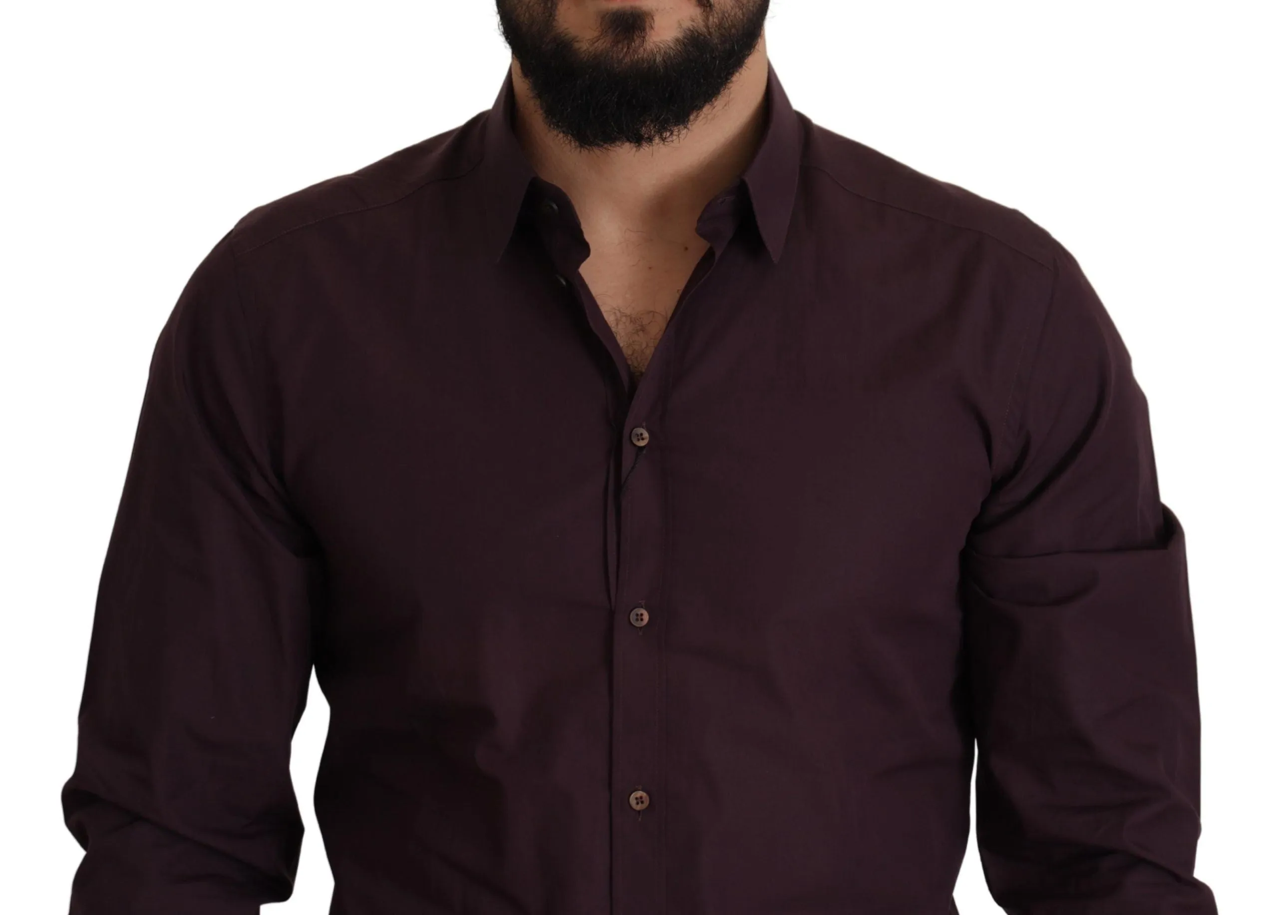 Regal Purple Slim Fit Dress Shirt sold by Louxly product image thumbnail 2