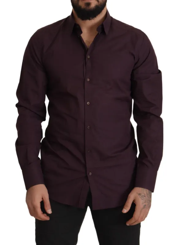 Regal Purple Slim Fit Dress Shirt sold by Louxly