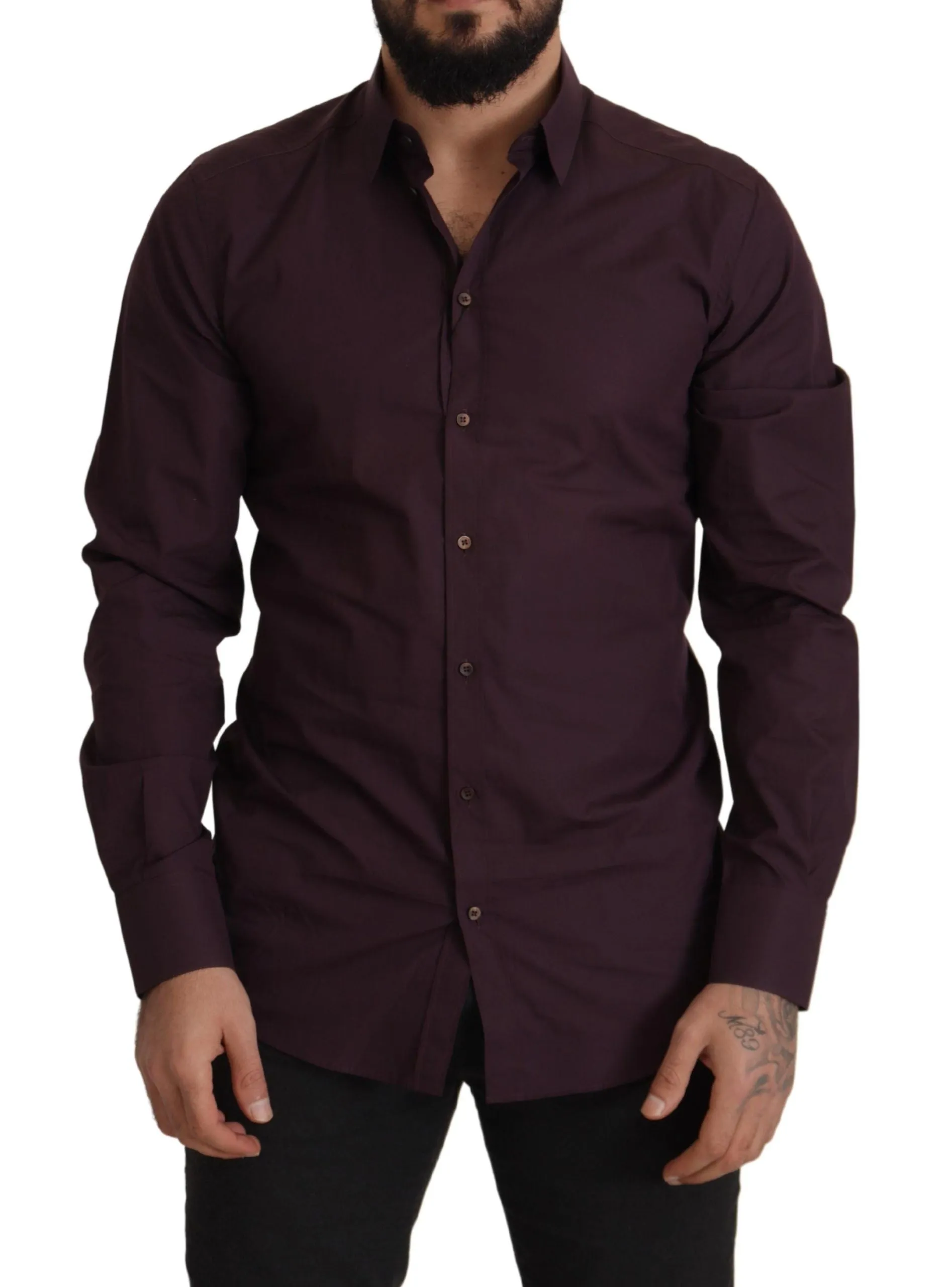 Regal Purple Slim Fit Dress Shirt sold by Louxly