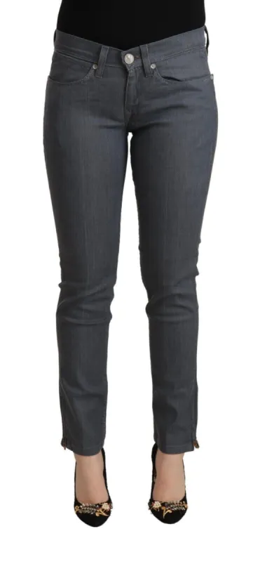 Chic Slim Fit Grey Denim Delight sold by Louxly