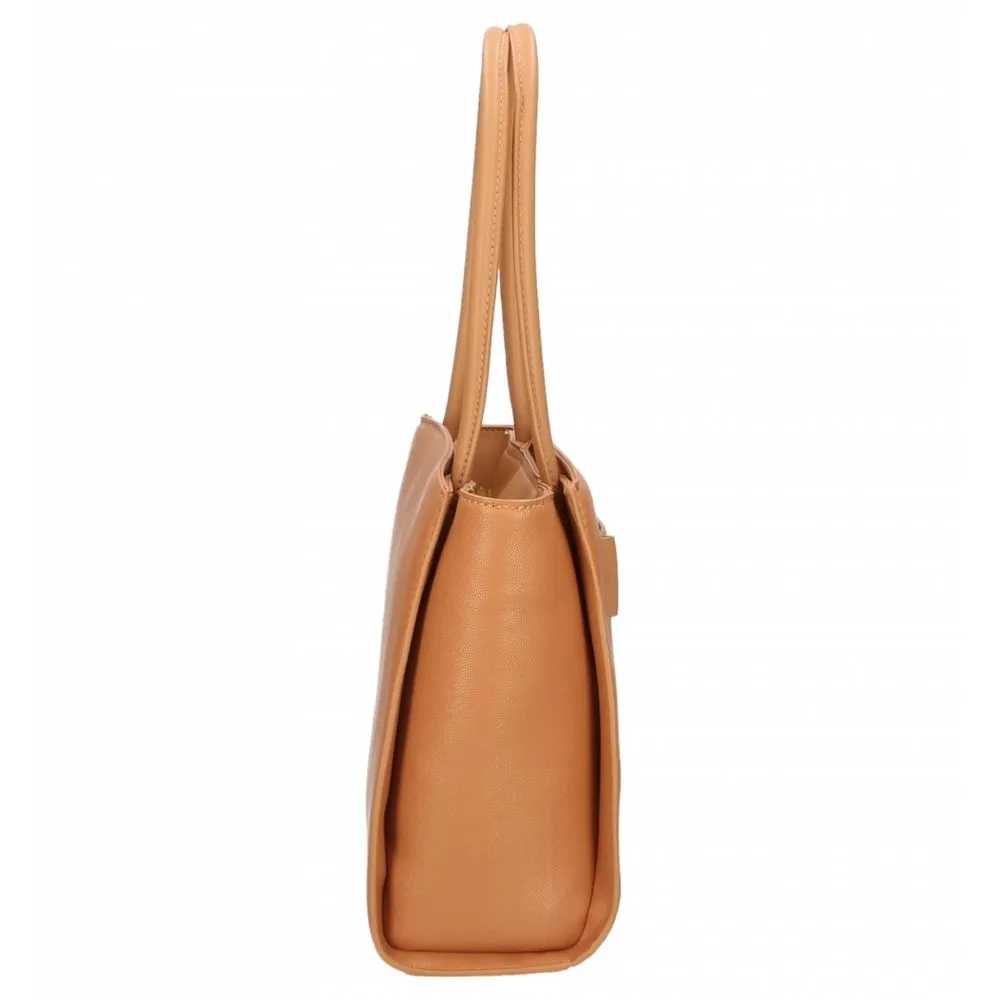 Brown Polyethylene Women Shoulder Bag sold by Louxly product image thumbnail 4