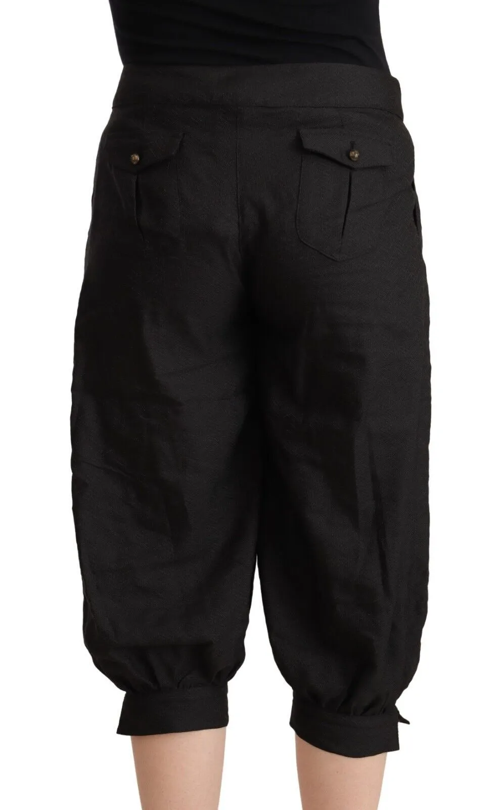 Chic Mid Waist Cropped Harem Pants sold by Louxly product image thumbnail 3