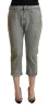 Chic Mid Waist Cropped Skinny Pants sold by Louxly