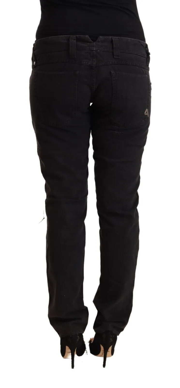 Chic Low Waist Black Slim Fit Jeans sold by Louxly product image thumbnail 3