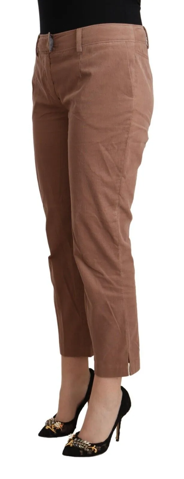 Chic Tapered Cropped Mid Waist Pants sold by Louxly product image thumbnail 2