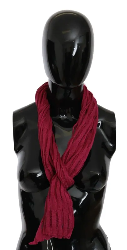Bordeaux Elegance Foulard Shawl Scarf made by John Galliano