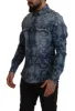 Elegant Slim Fit Casual Blue Men's Shirt sold by Louxly