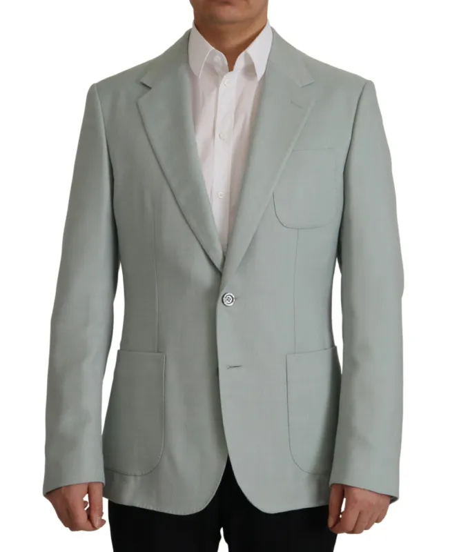 Elegant Slim Fit Cashmere Silk Blazer Jacket sold by Louxly