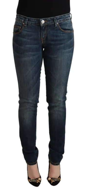 Elegant Slim Fit Low Waist Denim Jeans sold by Louxly