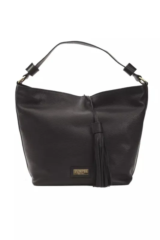 Black Leather Women Shoulder Bag sold by Louxly