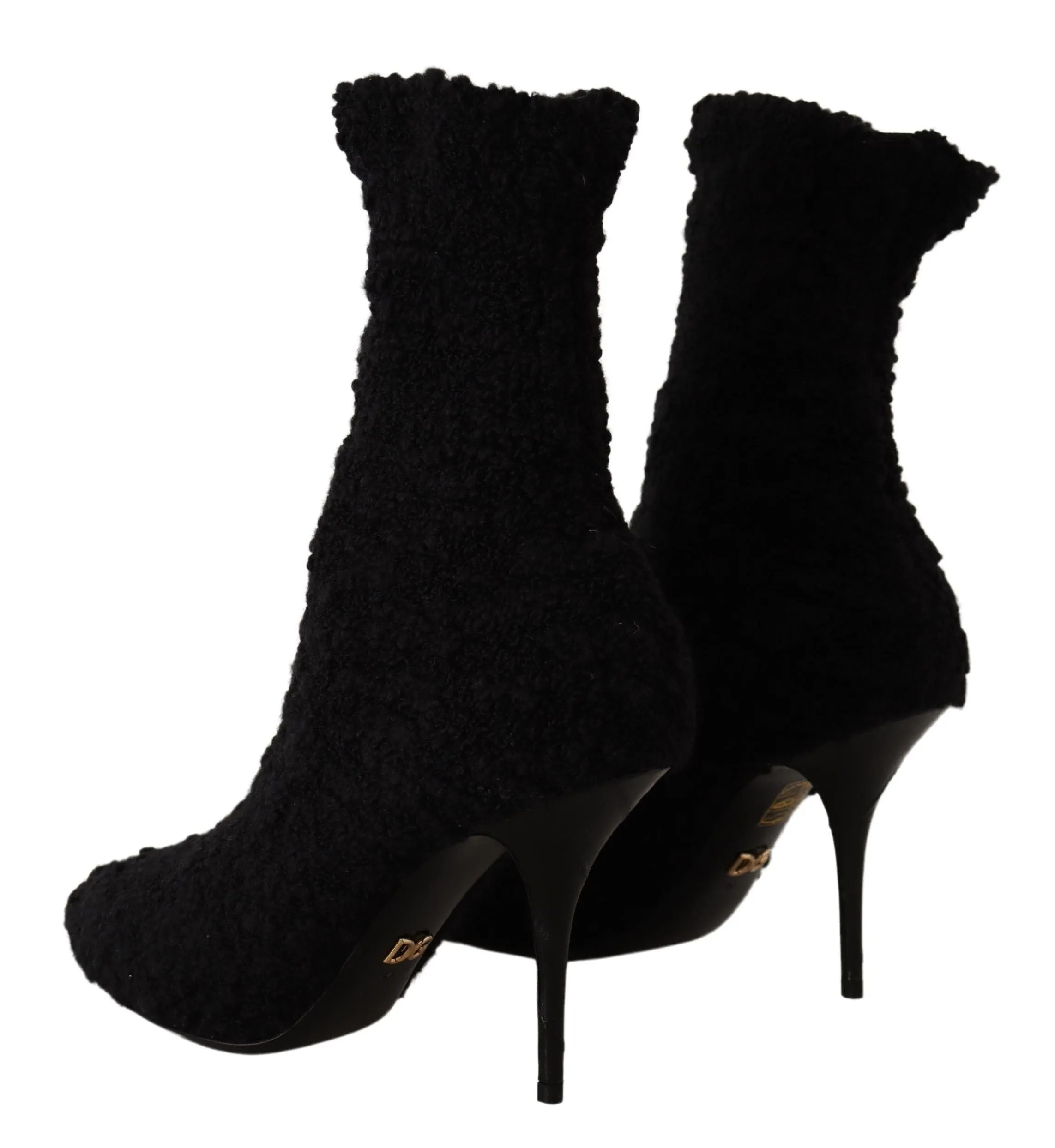 Elegant Black Mid-Calf Viscose Boots sold by Louxly product image thumbnail 3