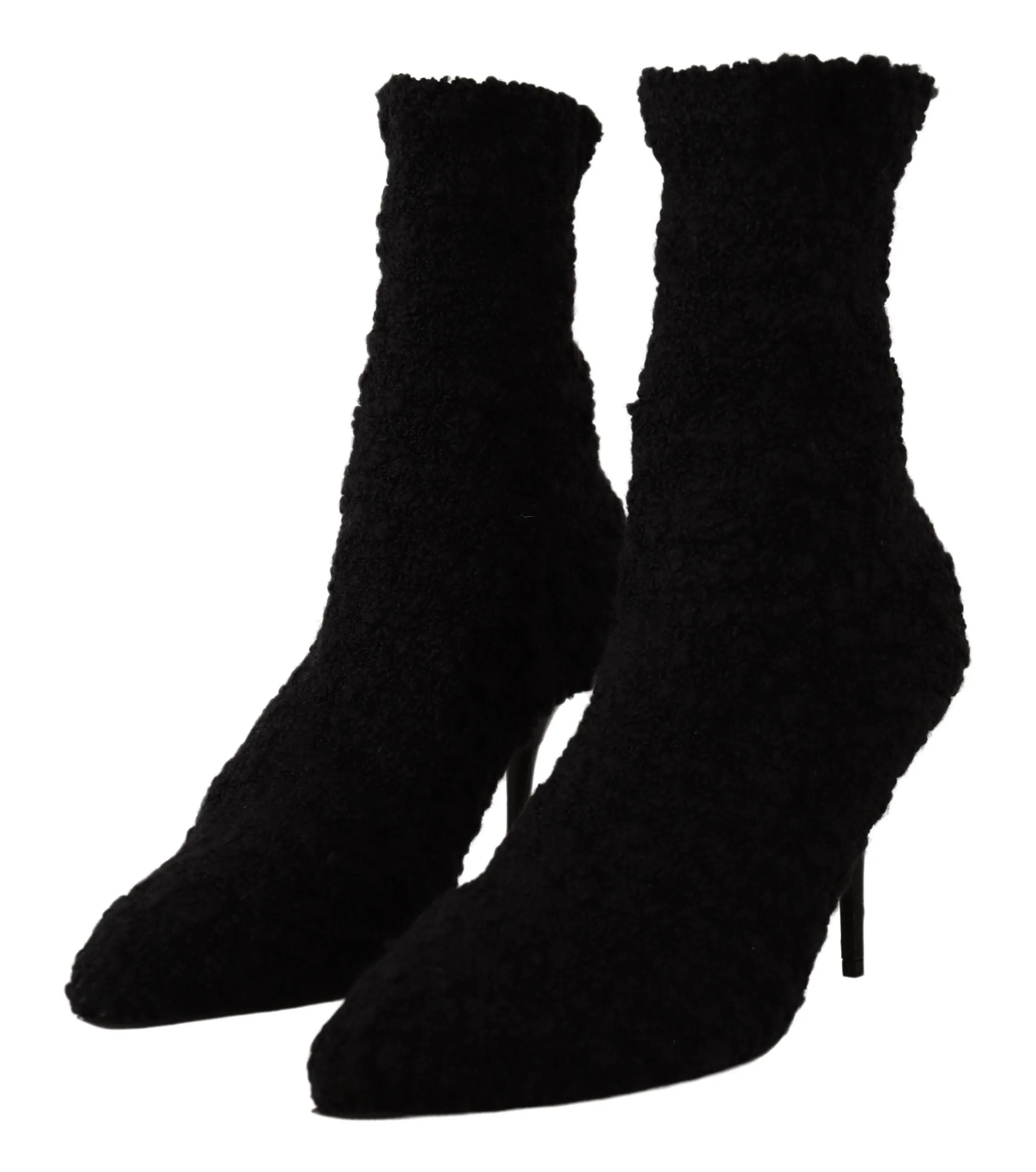 Elegant Black Mid-Calf Viscose Boots sold by Louxly product image thumbnail 2