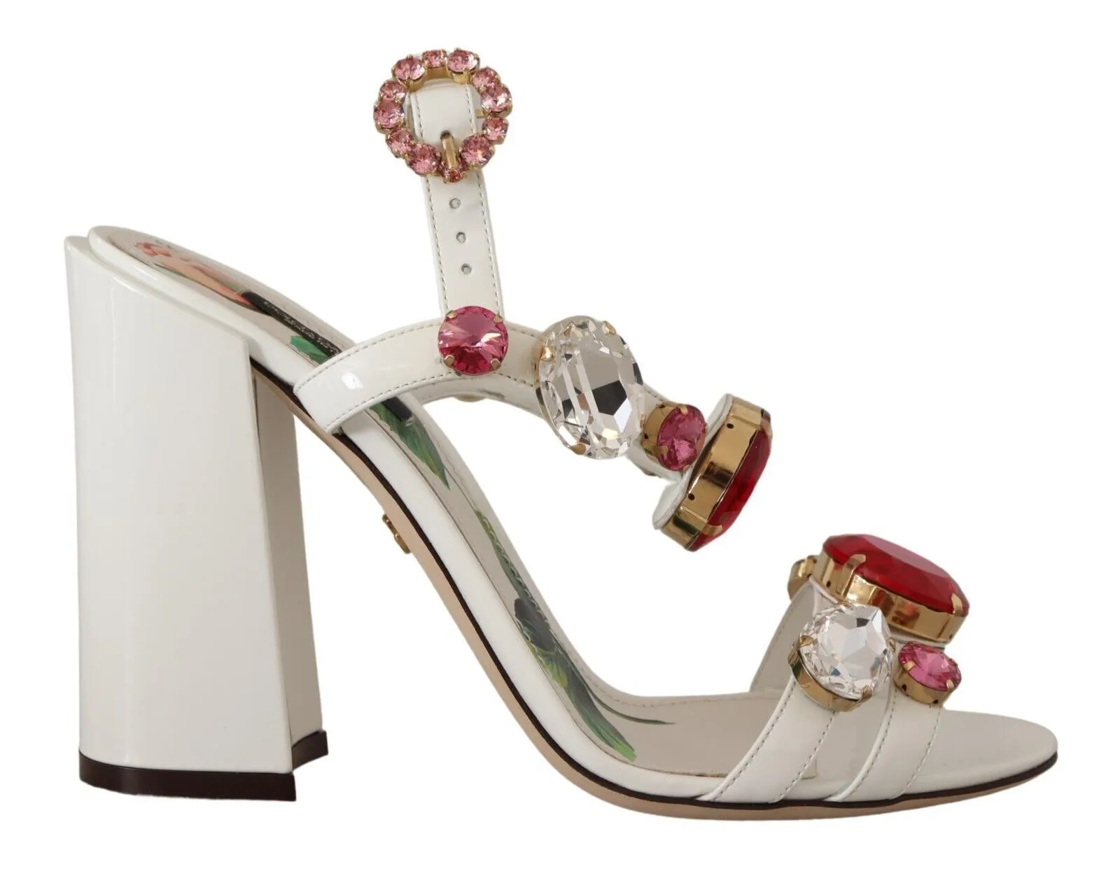 Keira Crystal-Embellished Ankle Strap Heels sold by Louxly