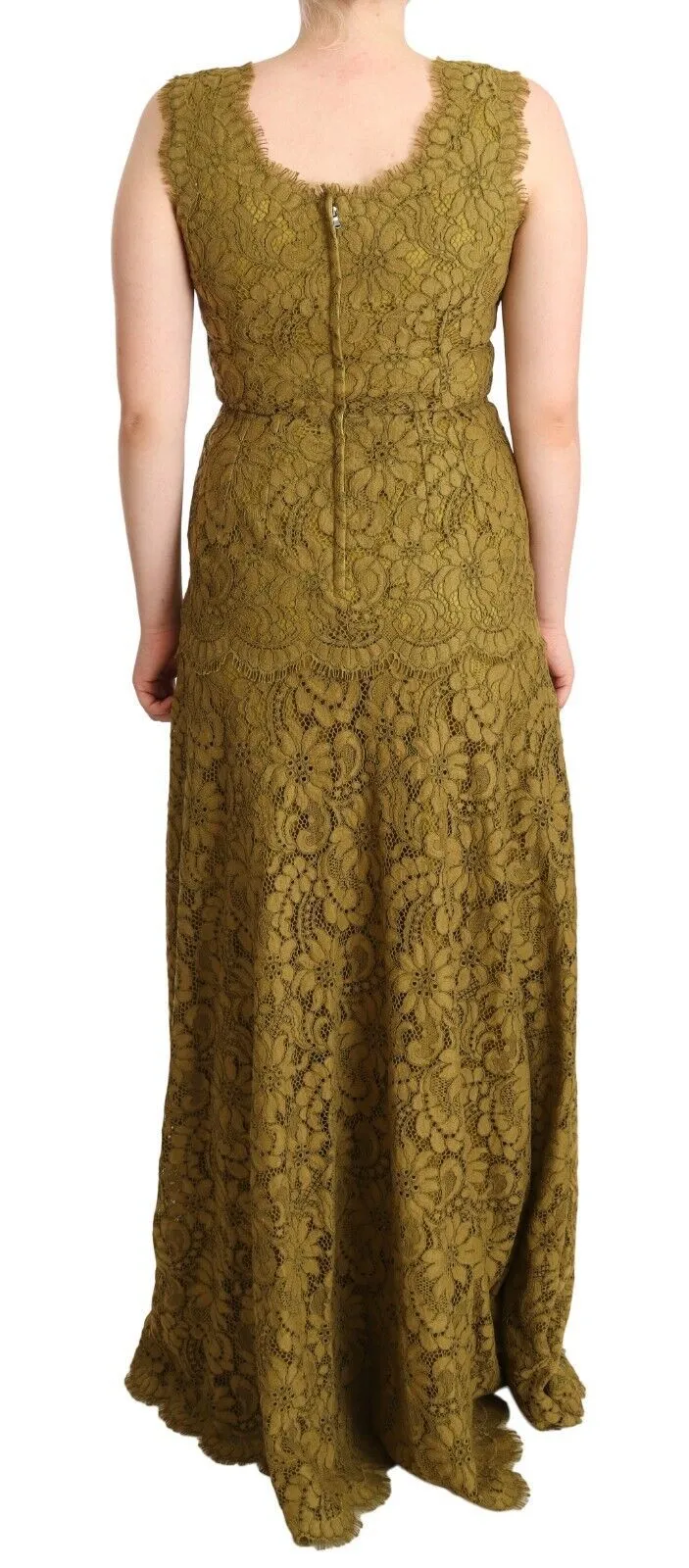 Elegant Lace Floor-Length Sleeveless Gown sold by Louxly product image thumbnail 4