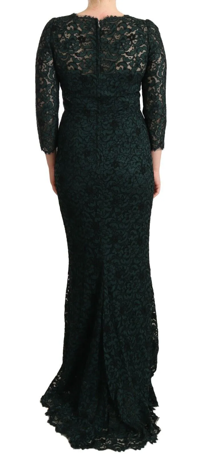 Elegant Lace Floor-Length V-Neck Dress sold by Louxly product image thumbnail 3