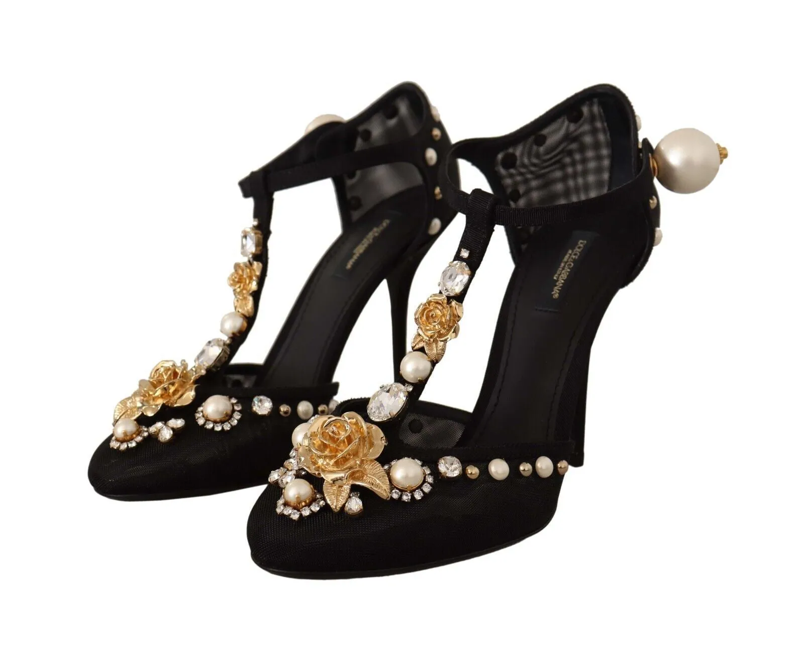 Elegant Embellished T-Strap Heels Sandals sold by Louxly product image thumbnail 2