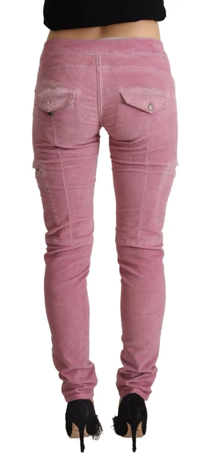 Chic Pink Low Waist Skinny Jeans sold by Louxly product image thumbnail 3