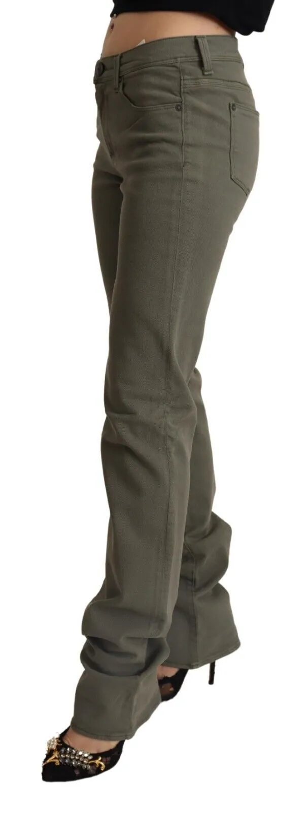 Chic Grey Low Waist Skinny Jeans sold by Louxly product image thumbnail 2