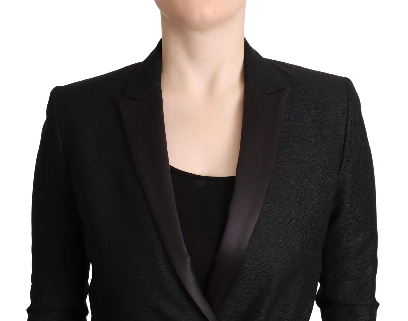 Elegant Black Double-Breasted Blazer sold by Louxly product image thumbnail 4