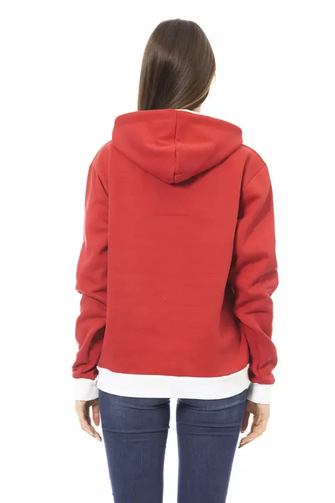 Red Cotton Women Hoodie sold by Louxly product image thumbnail 3