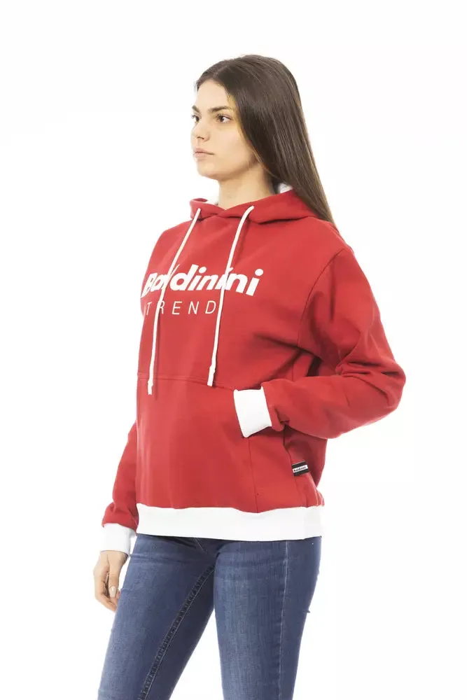 Red Cotton Women Hoodie sold by Louxly product image thumbnail 2