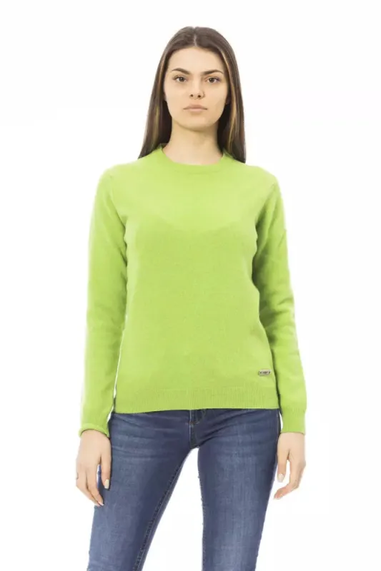 Green Wool Women Sweater sold by Louxly