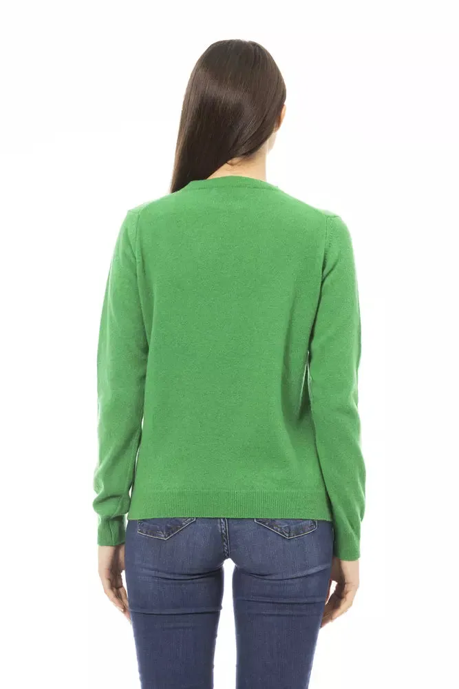 Green Wool Women Sweater sold by Louxly product image thumbnail 3