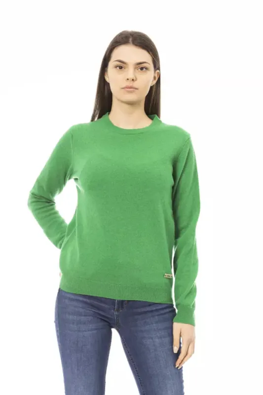 Green Wool Women Sweater sold by Louxly