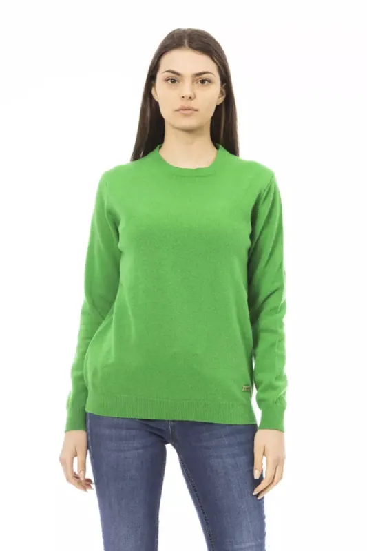 Green Wool Women Sweater sold by Louxly