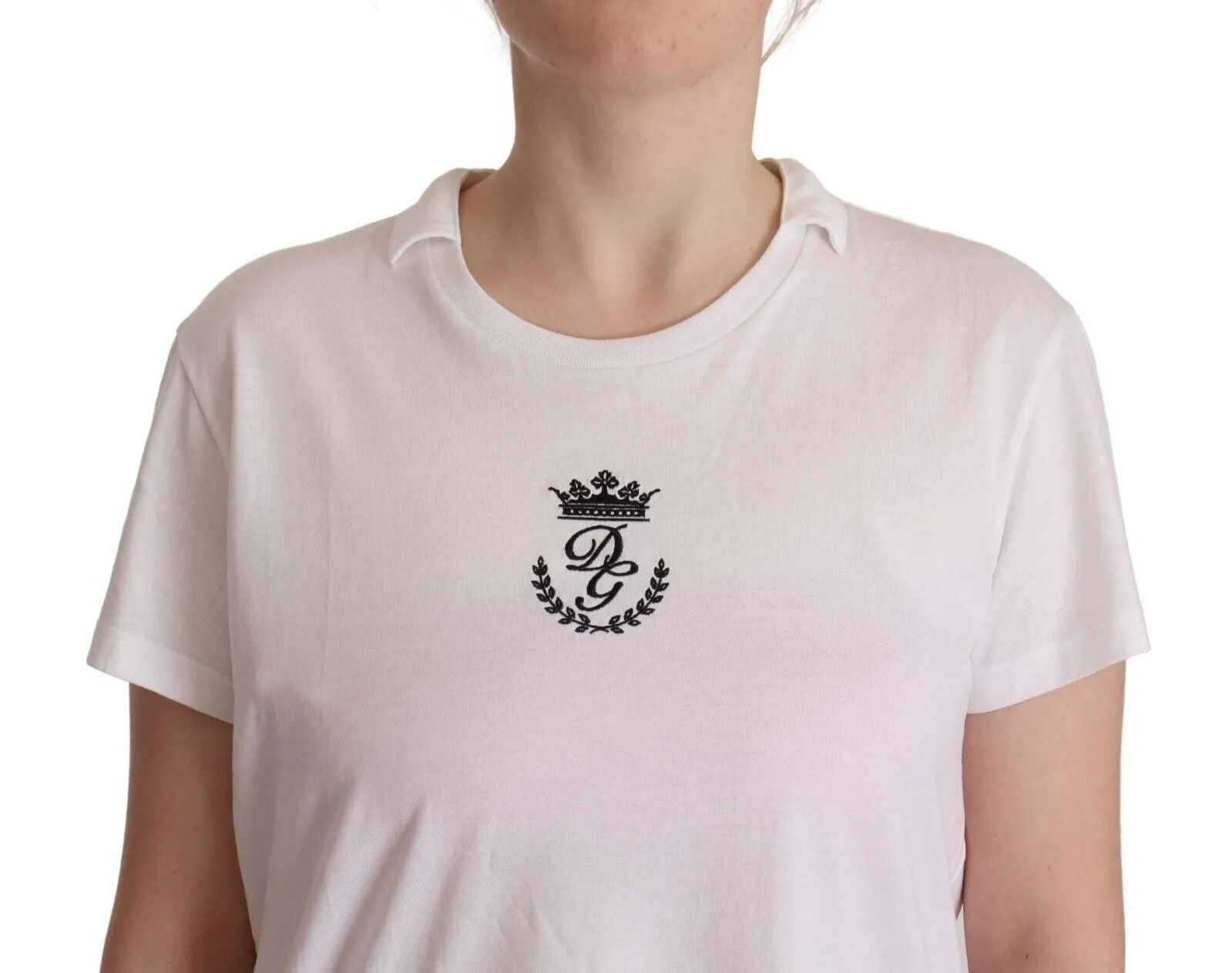 Elegant Collared Crown Print Tee sold by Louxly product image thumbnail 4