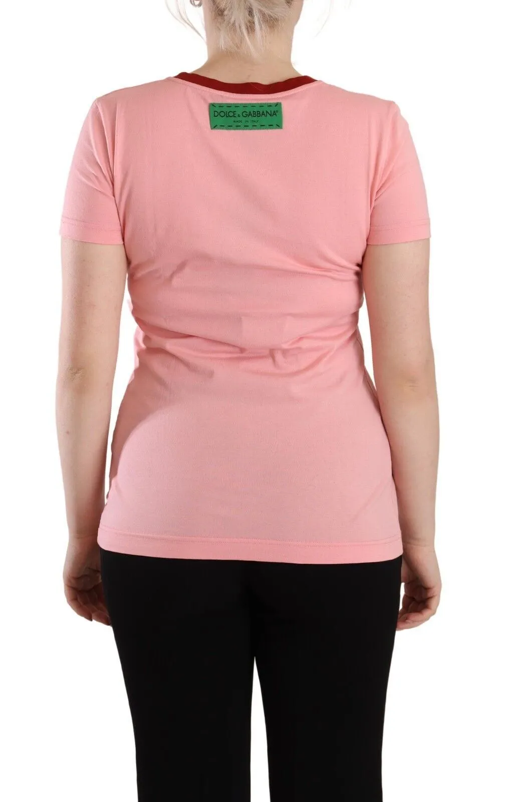 Chic Pink Logo Crew Neck Tee sold by Louxly product image thumbnail 3