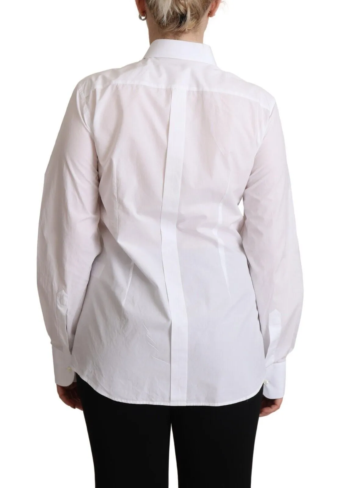 Elegant White Poplin Dress Shirt sold by Louxly product image thumbnail 3