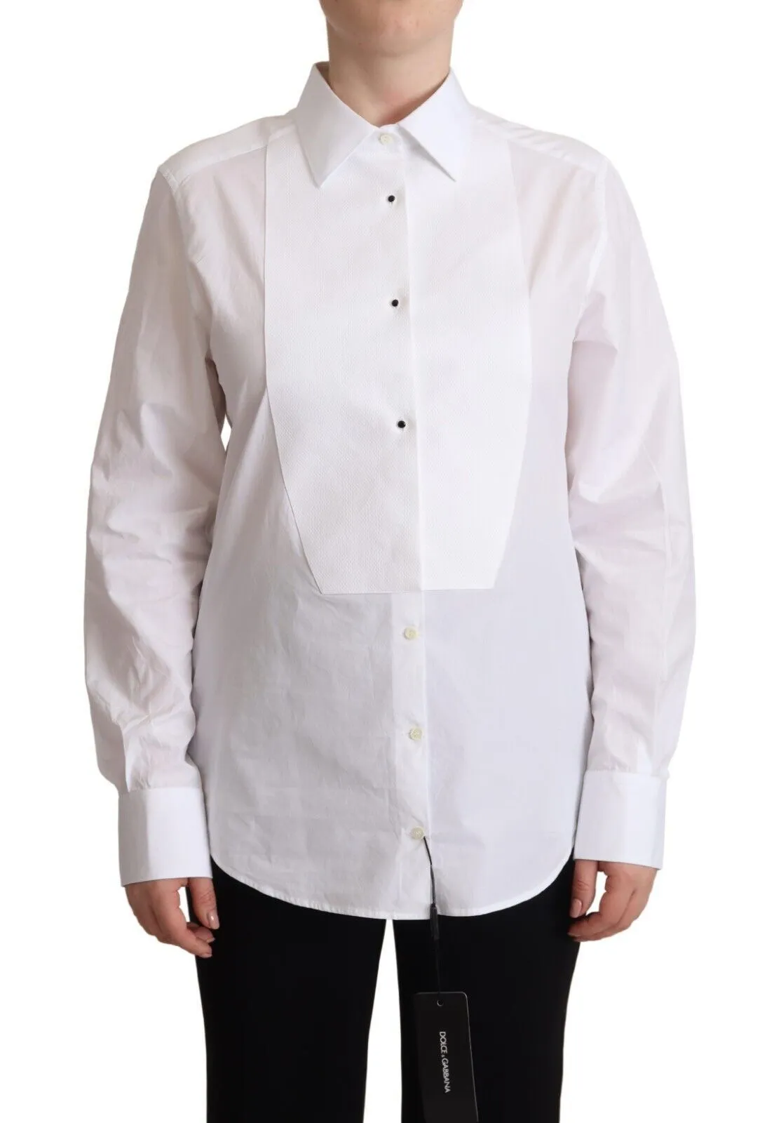 Elegant White Poplin Dress Shirt sold by Louxly