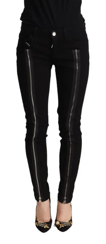 Slim Fit Black Skinny Denim Jeans sold by Louxly