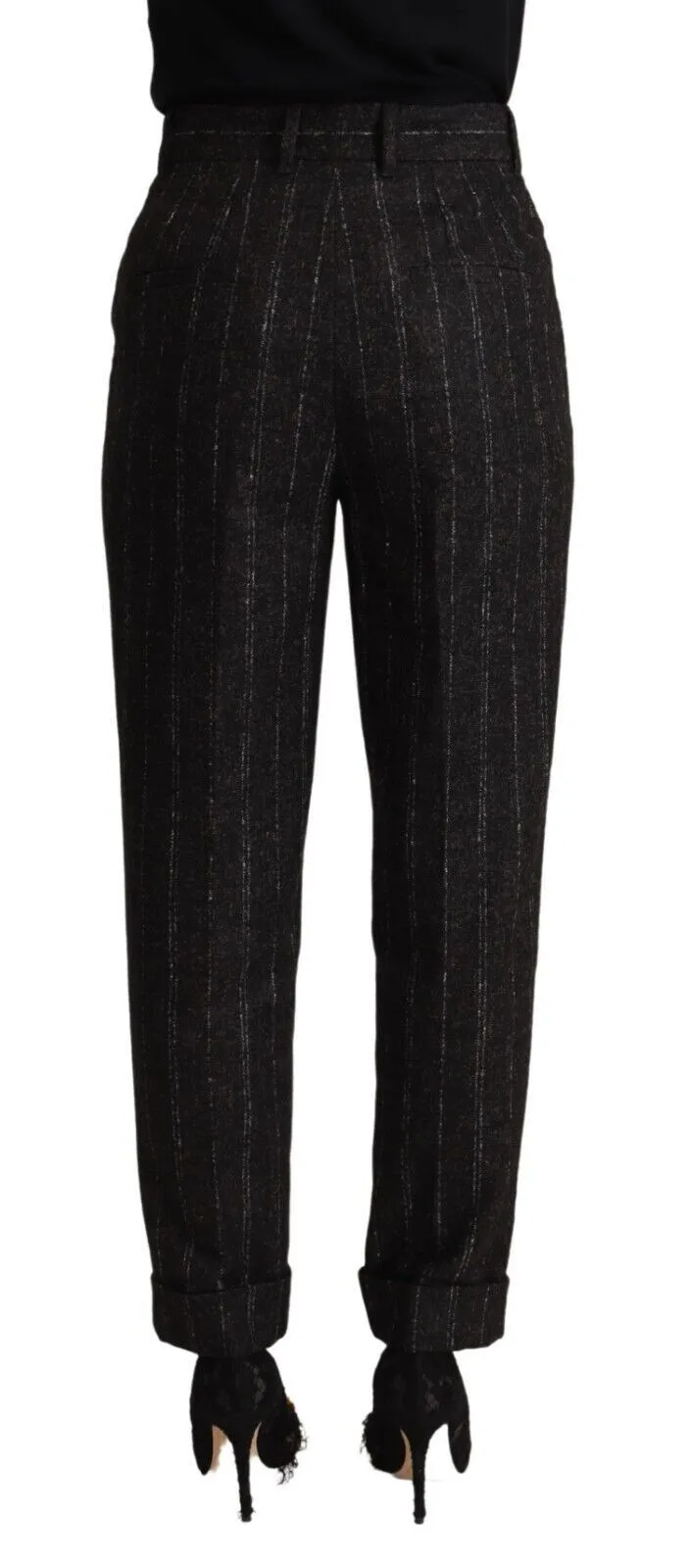 Elegant High-Waisted Striped Tapered Pants sold by Louxly product image thumbnail 2