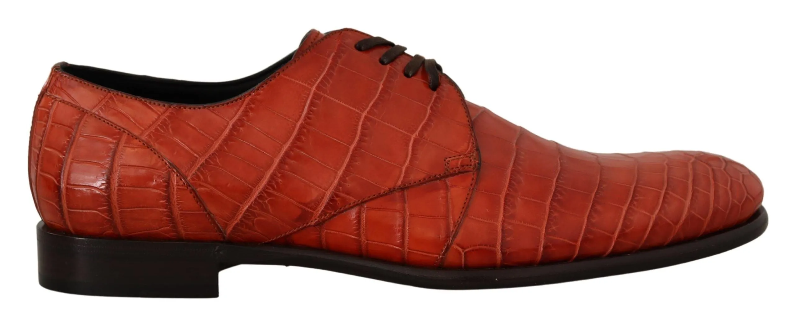 Exquisite Exotic Croc Leather Lace-Up Dress Shoes sold by Louxly